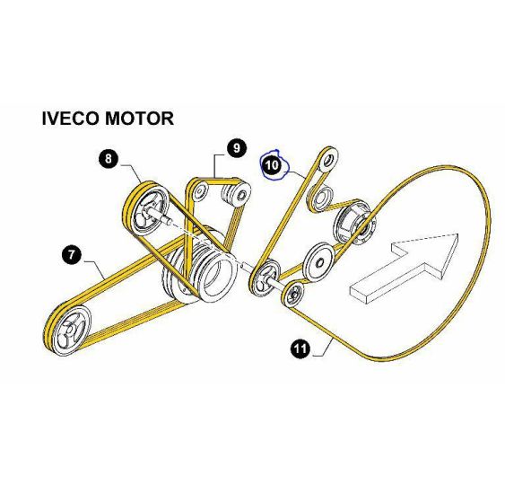 PAS WIELOROWKOWY PK 2300  Z-8 DWUSTR CNH - [PKK230008-CNH]