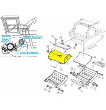 BLACHA DNO KANAŁU GNIOT.-WENTYL. -ZAM - [SJK66007-K]