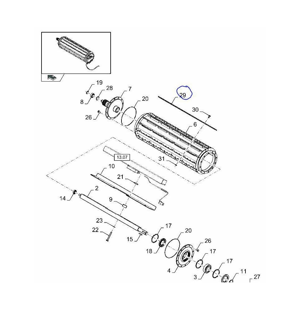 LISTWA WCIĄGAJĄCA L-812 -ZAM - [SNH014-K]