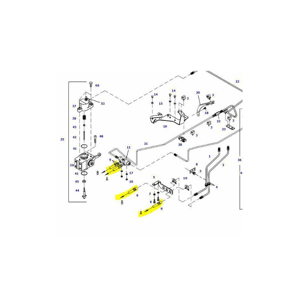 PRZEWÓD HAMULCOWY ELAST. L-500 - [CFD407]