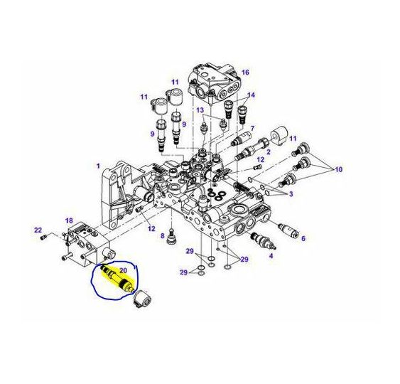 ZAWÓR HYDRAULIKI - ZAŁACZANIE HYD. - [CFH117-ZAW]