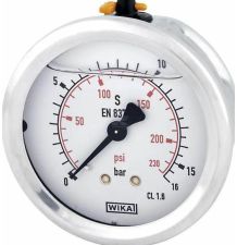 MANOMETR    0 /   16  BAR  @ 63  1/4" - [HA502-1]