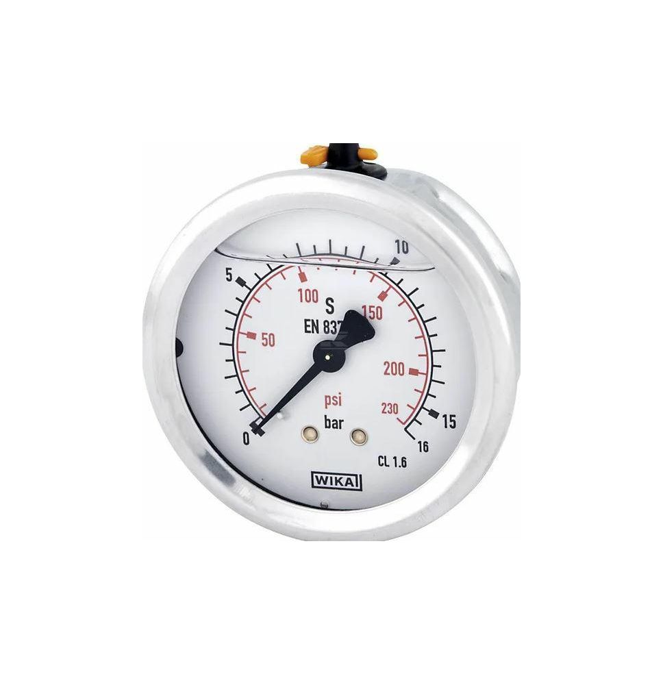 MANOMETR    0 /   16  BAR  @ 63  1/4" - [HA502-1]