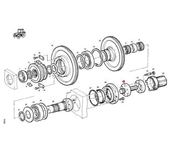 WAŁEK WOM 1-3/4" Z20 FLANSZA - [CFN317]