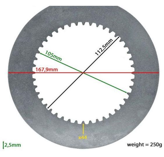 TARCZKA CIERNA  W-44  WEW. FI-105  ZEW. - [CFN604]