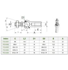PRZEGUB OSIOWY M12/M12 - [CAK904]