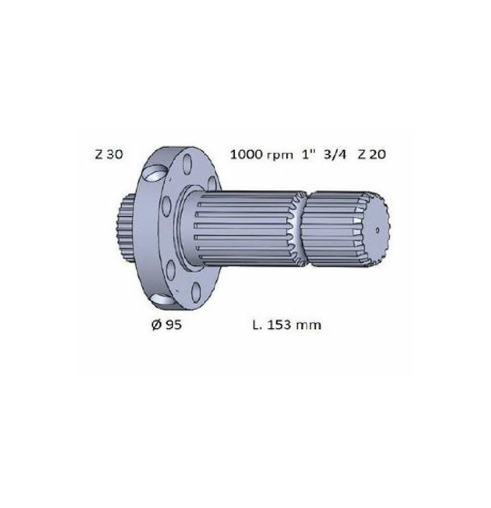 WAŁ Z -20 1-3/4" L-153+Z30 - [CFN609-C]