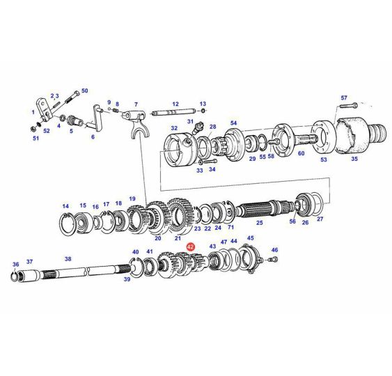 KOŁO ZĘBATE Z-23 + Z-19 + Z-16 - [CFN089-ACH]