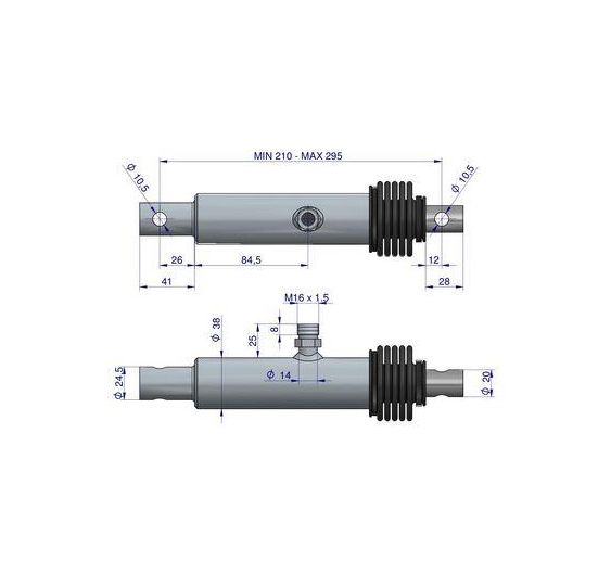 SIŁOWNIK HYD.  ZASUWY   SMN-1,20X86 - [RNU08115]