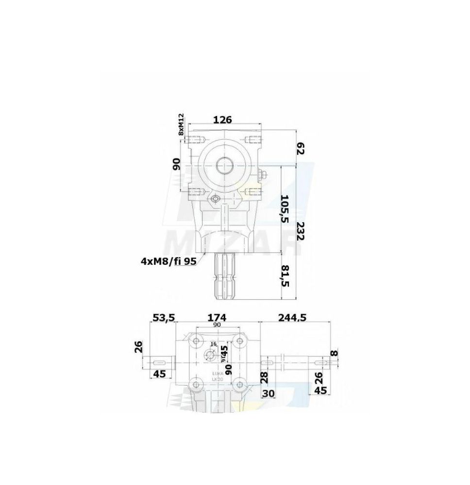 PRZEKŁADNIA KPL. ŚRODKOWA - [RNU03026-L]