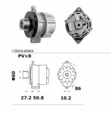 ALTERNATOR 2-OTW  14V 120A  Mahle MG268 - [CJS683-I]