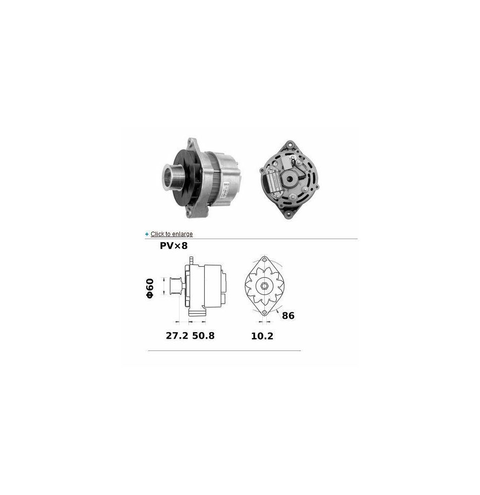 ALTERNATOR 2-OTW  14V 120A  Mahle MG268 - [CJS683-I]