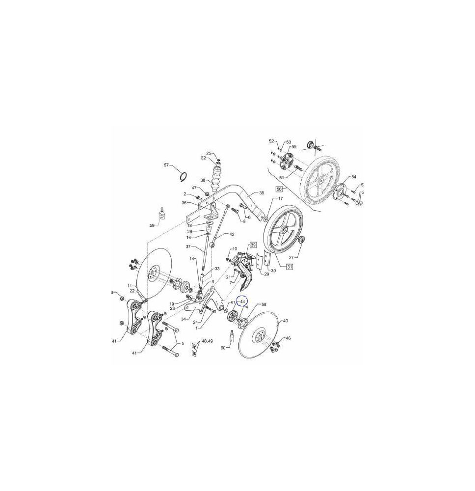PIASTA TALERZA 6-OTW M8 - [GSL007]