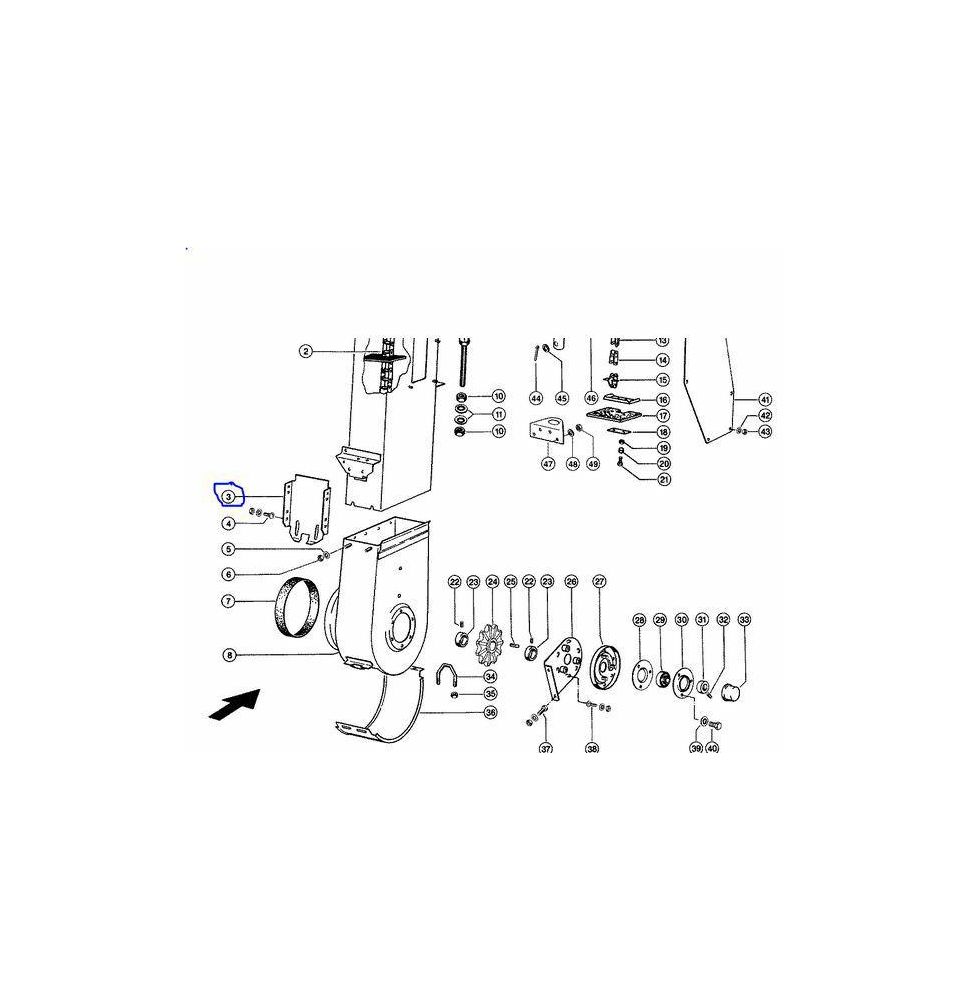 OSŁONA PRZENOŚNIKA ZIARNOEWGO - [KCL040731]
