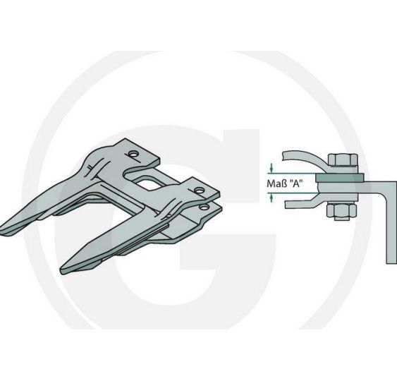 BAGNET PODWÓJNY  A-12 MM - [KCS022-S]