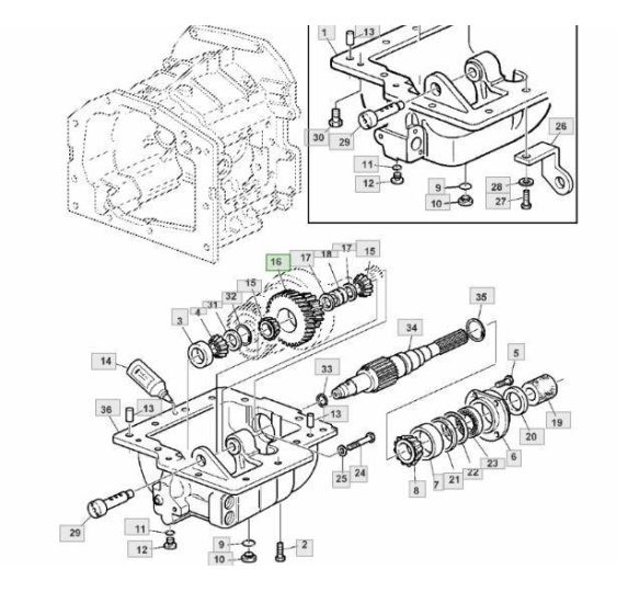 KOŁO ZĘBAT Z-36/Z-20 - [CJN-A001]