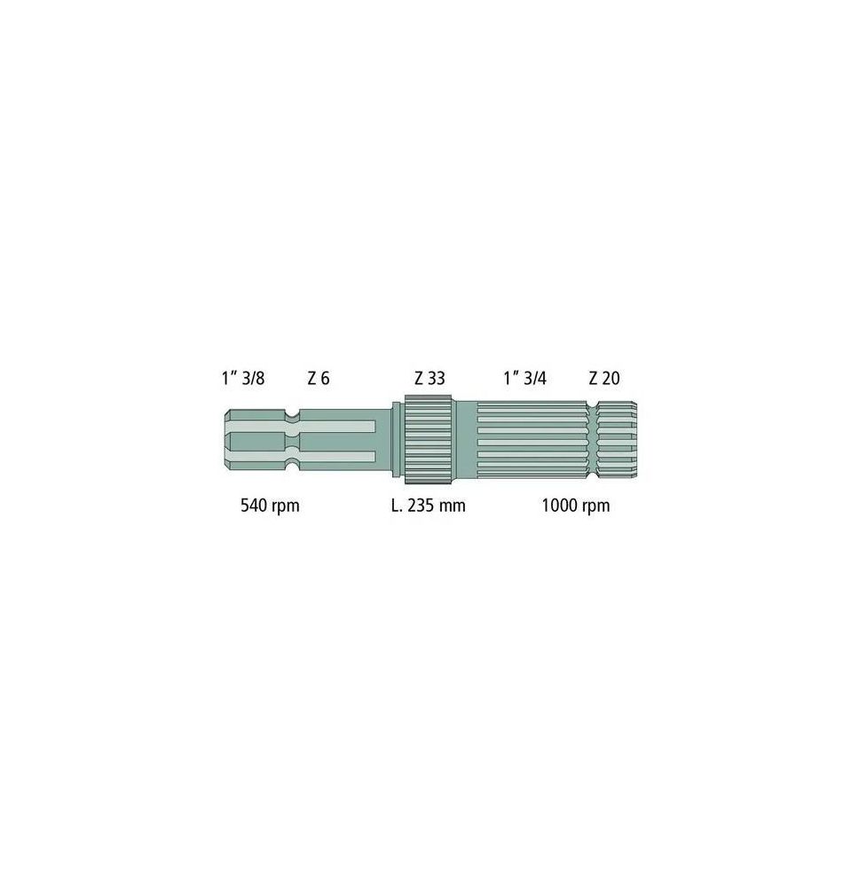 WAŁEK WOM  Z-6 1-3/8" + Z-20 - [CJN620-Z20]