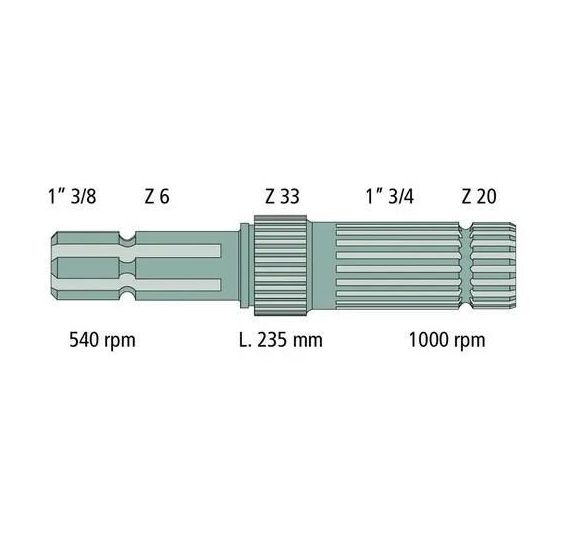 WAŁEK WOM  Z-6 1-3/8" + Z-20 - [CJN620-Z20]