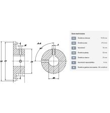 KOŁO ŁAŃCUCH.  3/4" 12B-1  Z-13  FI-25 - [ŁKD013-25]