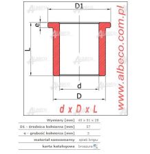 TULEJA  45*51*28 - [TUL04505128]