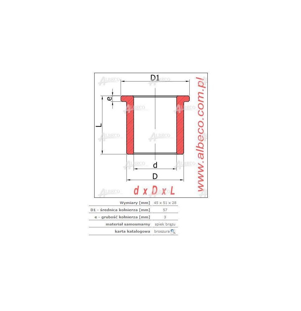 TULEJA  45*51*28 - [TUL04505128]