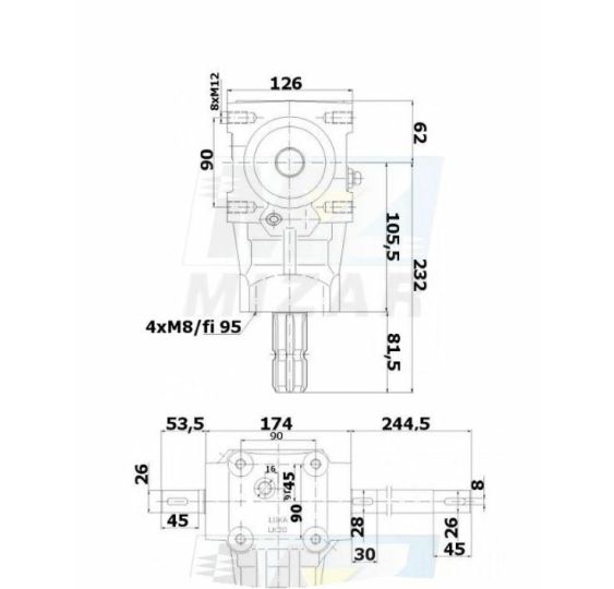 PRZEKŁADNIA KPL. ŚRODKOWA - [RNU03026-L]