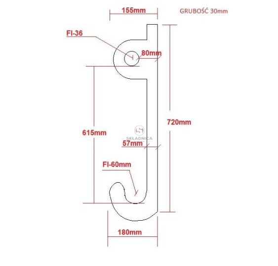 ZAMOCOWANIE HAK FI-60  JCB-III  KPL-2SZT [DKH012]