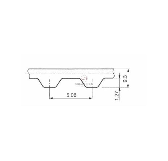 PAS ZĘBATY PŁASKI  270XL037 [PKM00270037-G]