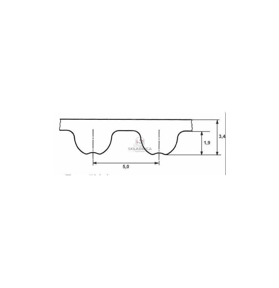 PAS ZĘBATY PŁASKI  5M  635/15 MM GATES [PKM5063515-G]