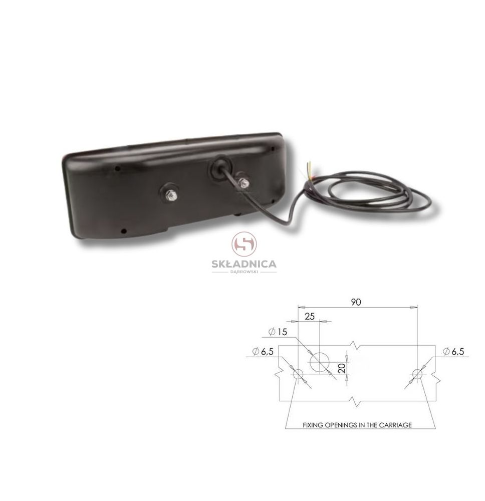 LAMPA TYLNA ZESP. PRAWA LED [AB02-002-LED]