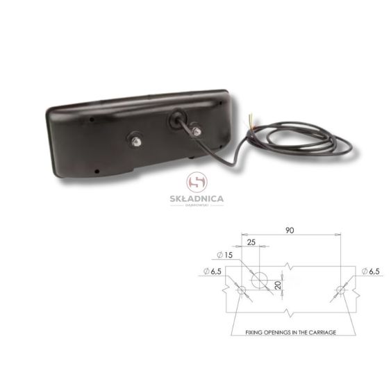 LAMPA TYLNA ZESP. PRAWA LED [AB02-002-LED]