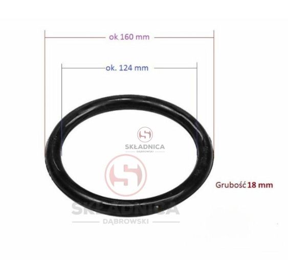 ORING  124.00 * 18.00   SYSTEM PERROT 4" [BNA410]