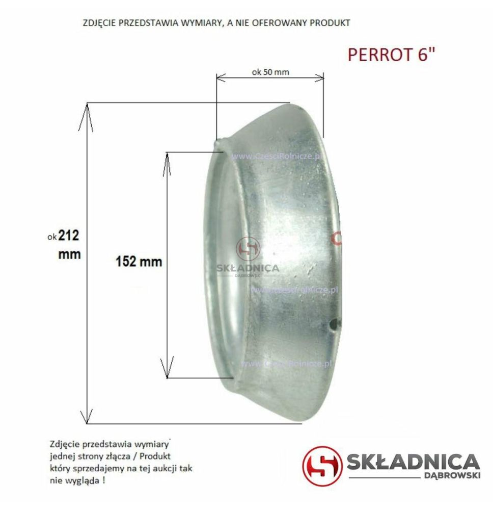 PERROT 6"  ZŁĄCZE  MĘSKIE   - GWINT 6 [BNA603A]