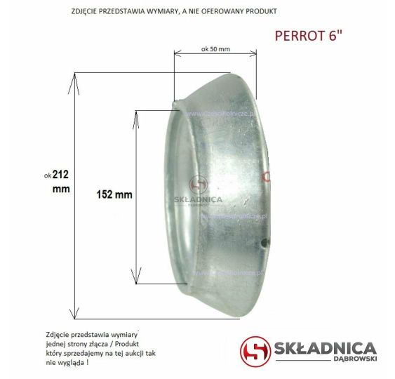 PERROT 6"  ZŁĄCZE  MĘSKIE   - GWINT 6 [BNA603A]