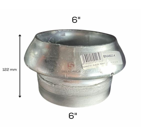 PERROT 6"  ZŁĄCZE  MĘSKIE   - GWINT 6"~M [BNA603-K ]