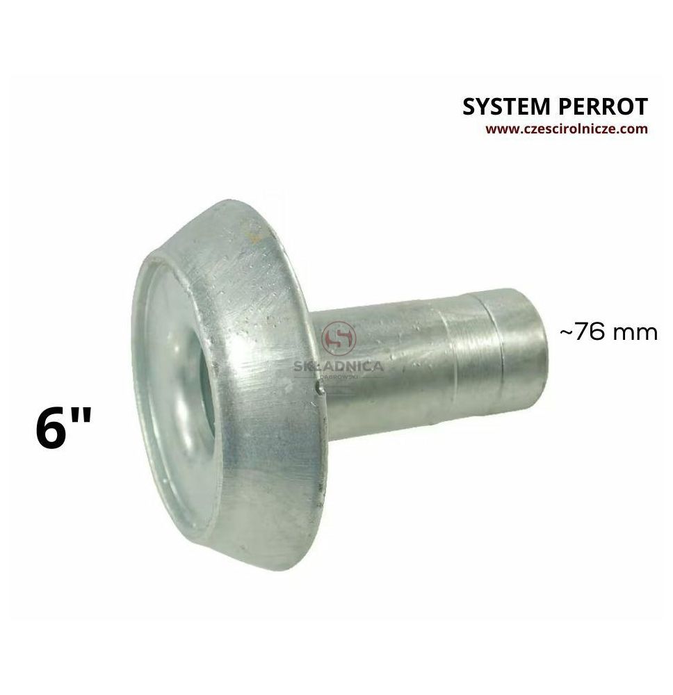 PERROT 6"  ZŁĄCZE  MĘSKIE  -  WĄŻ 3" ~ F [BNA611]