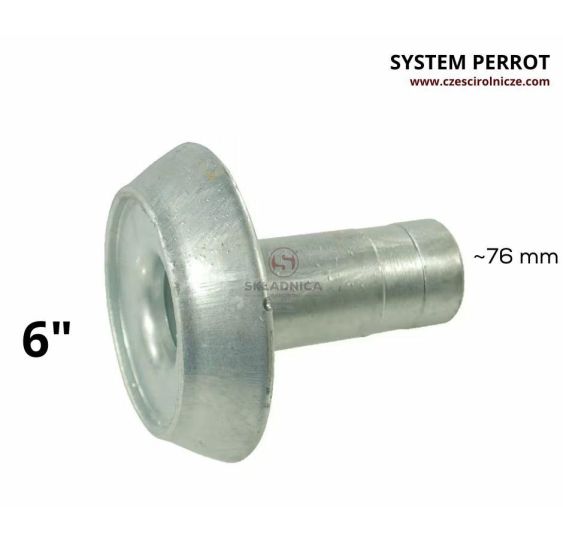 PERROT 6"  ZŁĄCZE  MĘSKIE  -  WĄŻ 3" ~ F [BNA611]