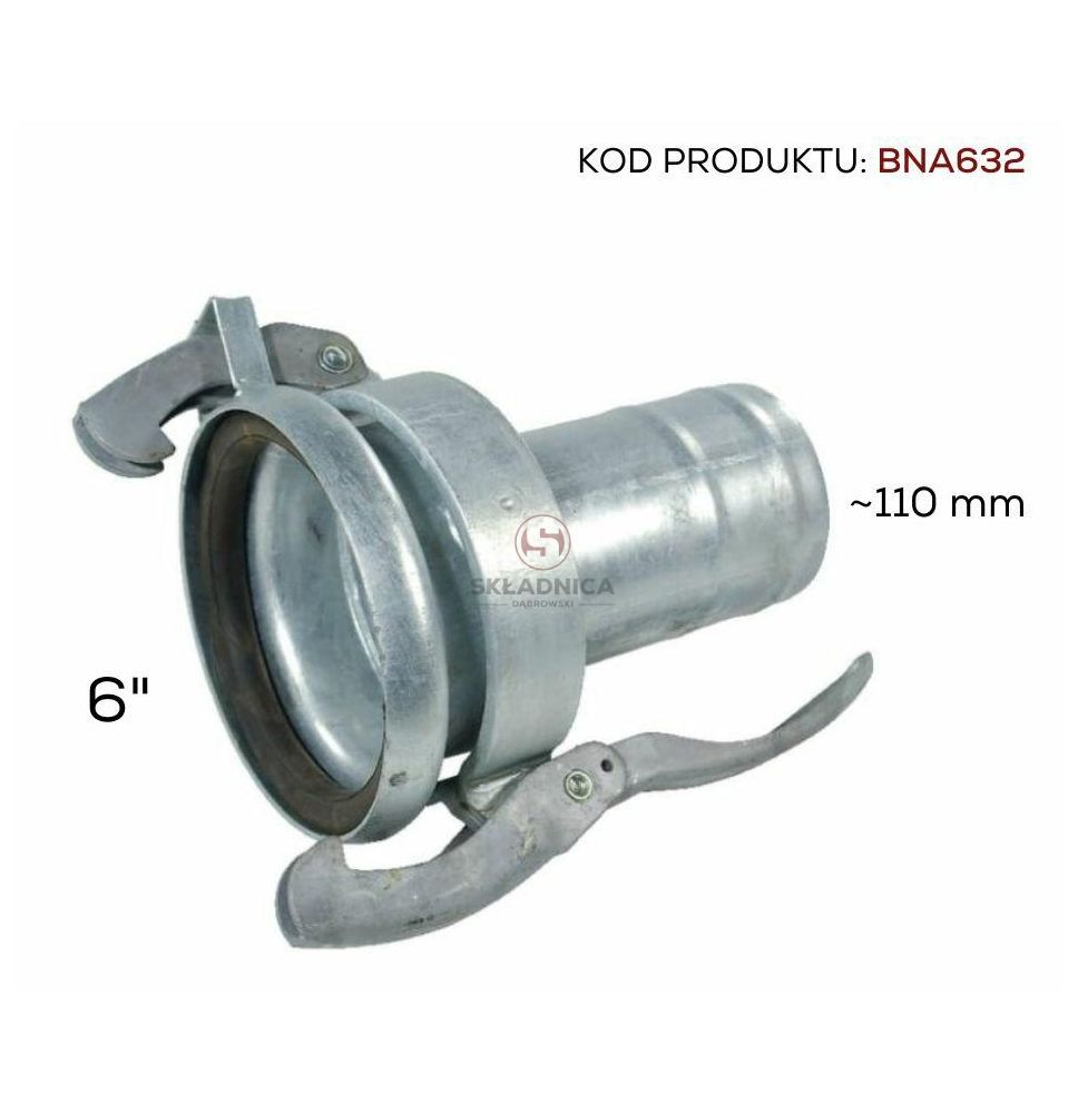 PERROT 6"  ZŁĄCZE  ŻEŃSKIE  -  WĄŻ 5"~FI [BNA632]