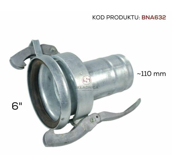 PERROT 6"  ZŁĄCZE  ŻEŃSKIE  -  WĄŻ 5"~FI [BNA632]