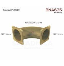 RURA 6"   KOLANKO 90°  - KOŁNIERZ - KO   [BNA635]