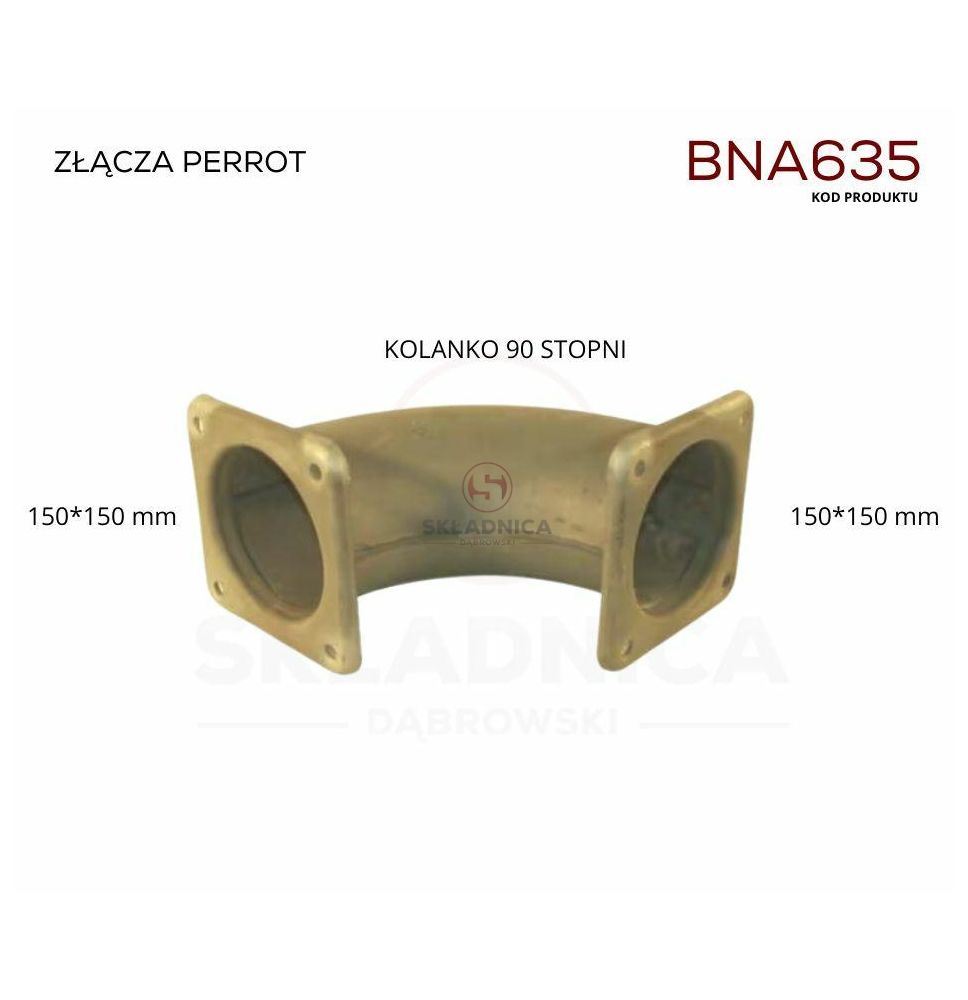 RURA 6"   KOLANKO 90°  - KOŁNIERZ - KO   [BNA635]