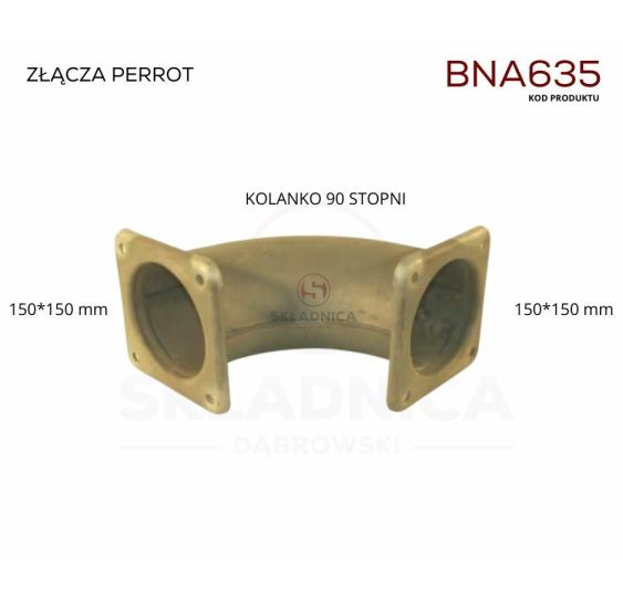RURA 6"   KOLANKO 90°  - KOŁNIERZ - KO   [BNA635]