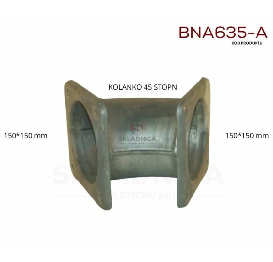 PERROT 6"   KOLANKO 45°  - KOŁNIERZ - KO [BNA635-A]
