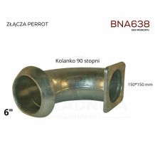PERROT 6"   KOLANKO 90°  - KOŁNIERZ - ZŁ [BNA638]
