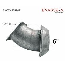 PERROT 6" MĘSKI  KOLANKO 45°  - KOŁNIERZ [BNA638-A]