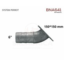RURA 6"  PŁYTA 150*150  - KOLANKO 45 - N [BNA641]