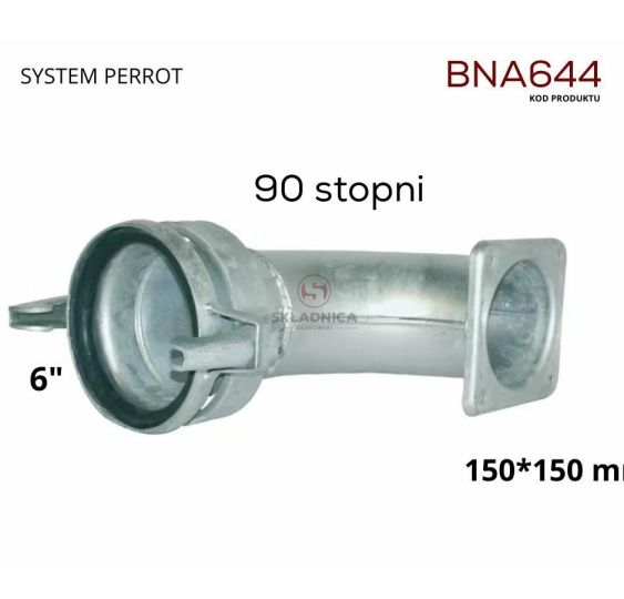 PERROT 6"  KOŁNIERZ - KOLANKO 90°- ZŁĄCZ [BNA644]