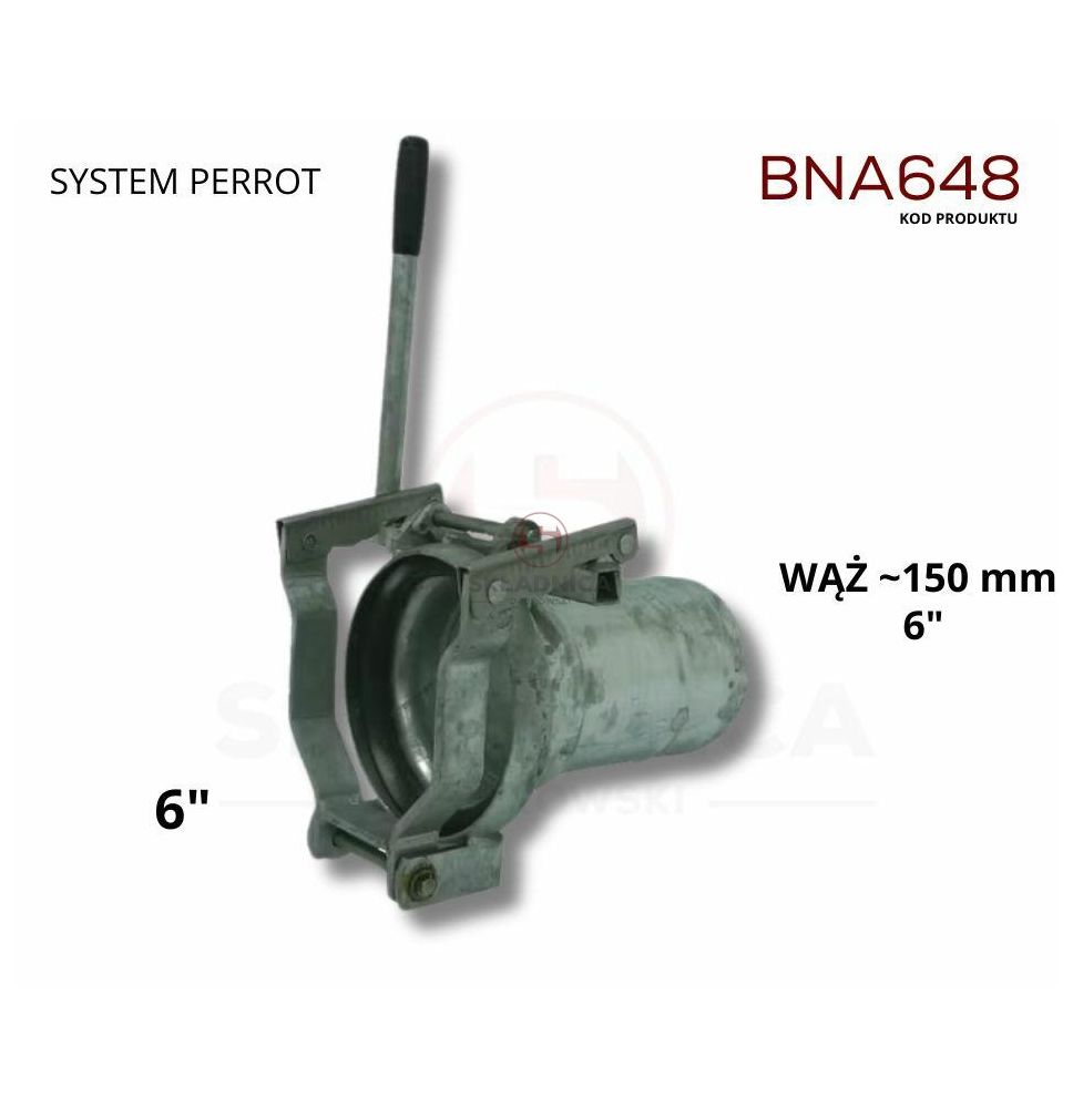 PERROT 6"  SZYBKOZŁĄCZKA ŻEŃSKA -  WĄŻ [BNA648]