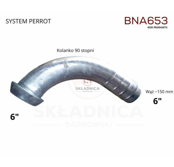 PERROT 6"  ZŁĄCZE MĘSKIE - KOLANKO 90 - [BNA653]