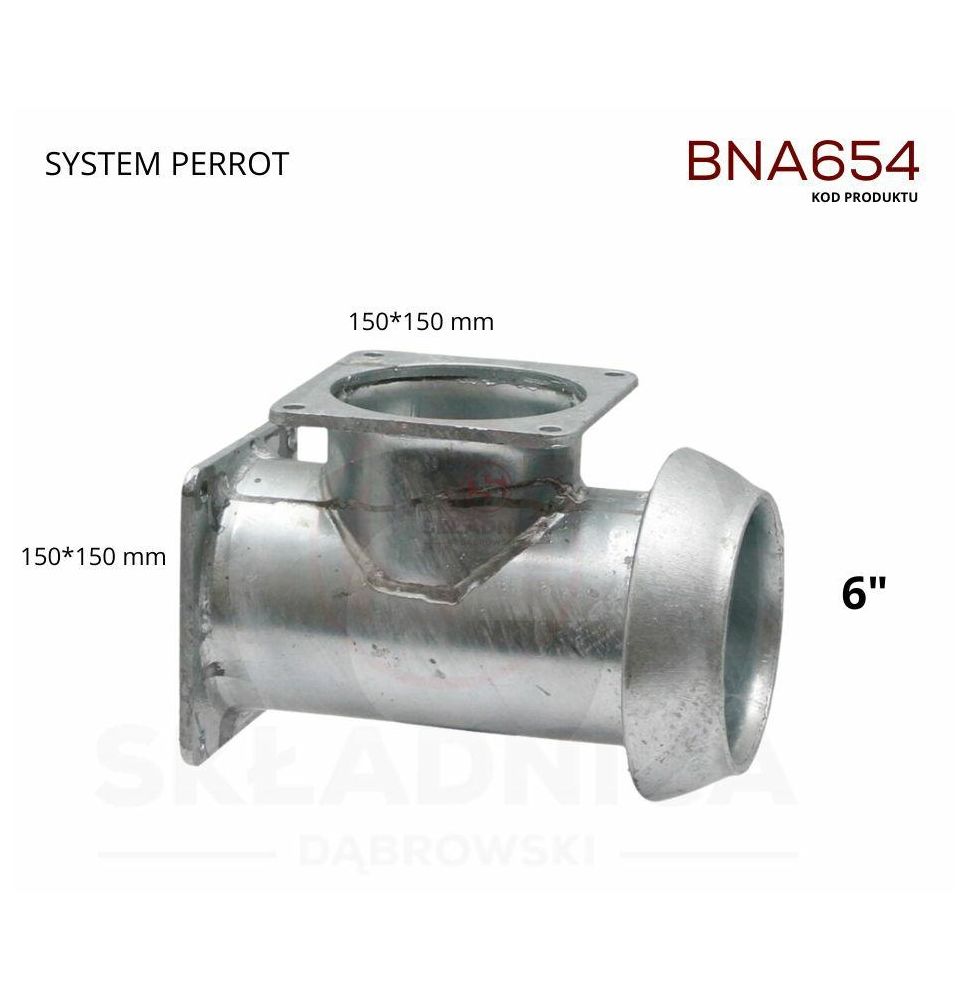 PERROT 6"  ZŁĄCZE MĘSKIE  2 X PŁYTA BNA654